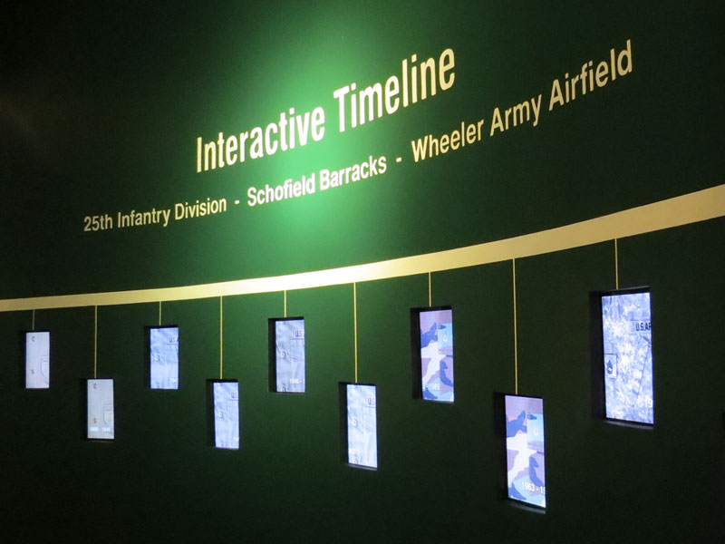 Interactive timeline: 25th Infantry Division, Schofield Barracks, Wheeler Army Airfield.